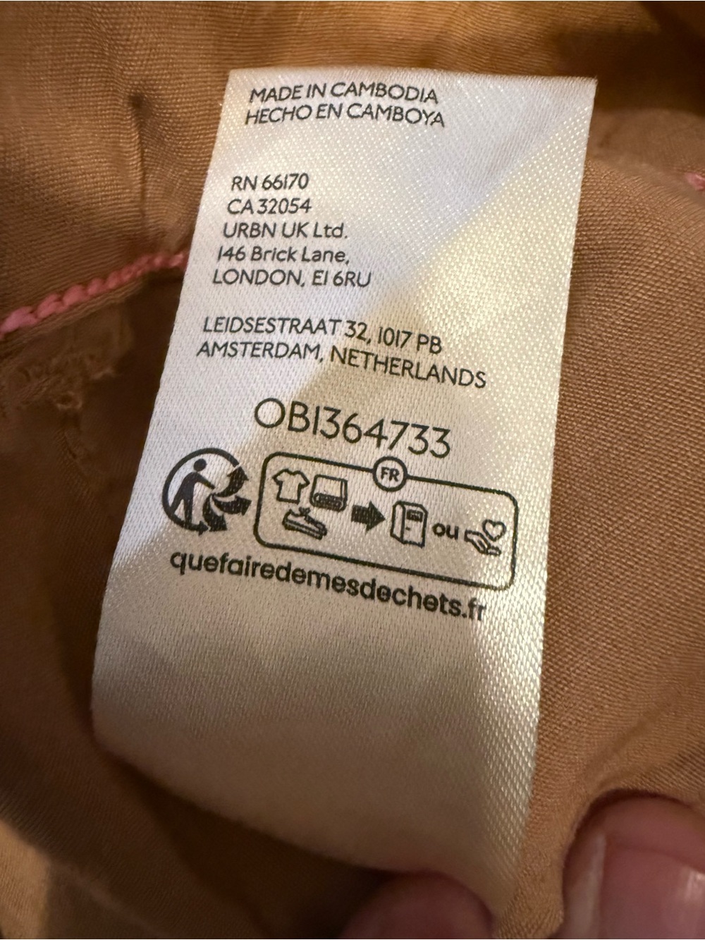 Maeve The Colette Pants 32P Camel Linen Blend Wide Leg Crop Utility Anthropologi - Picture 4 of 5